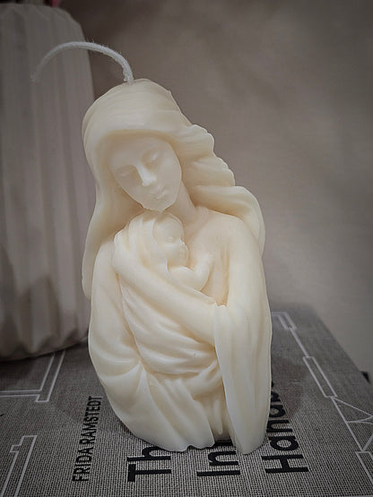 Mary and Baby Candle