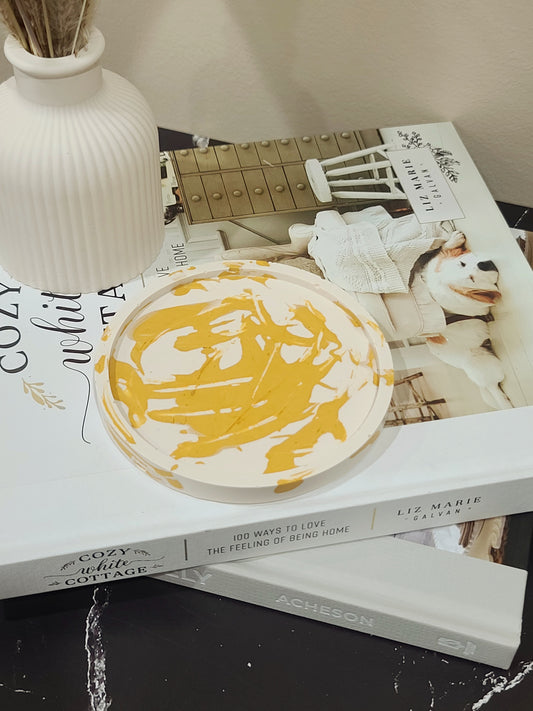 Yellow Marble Coaster